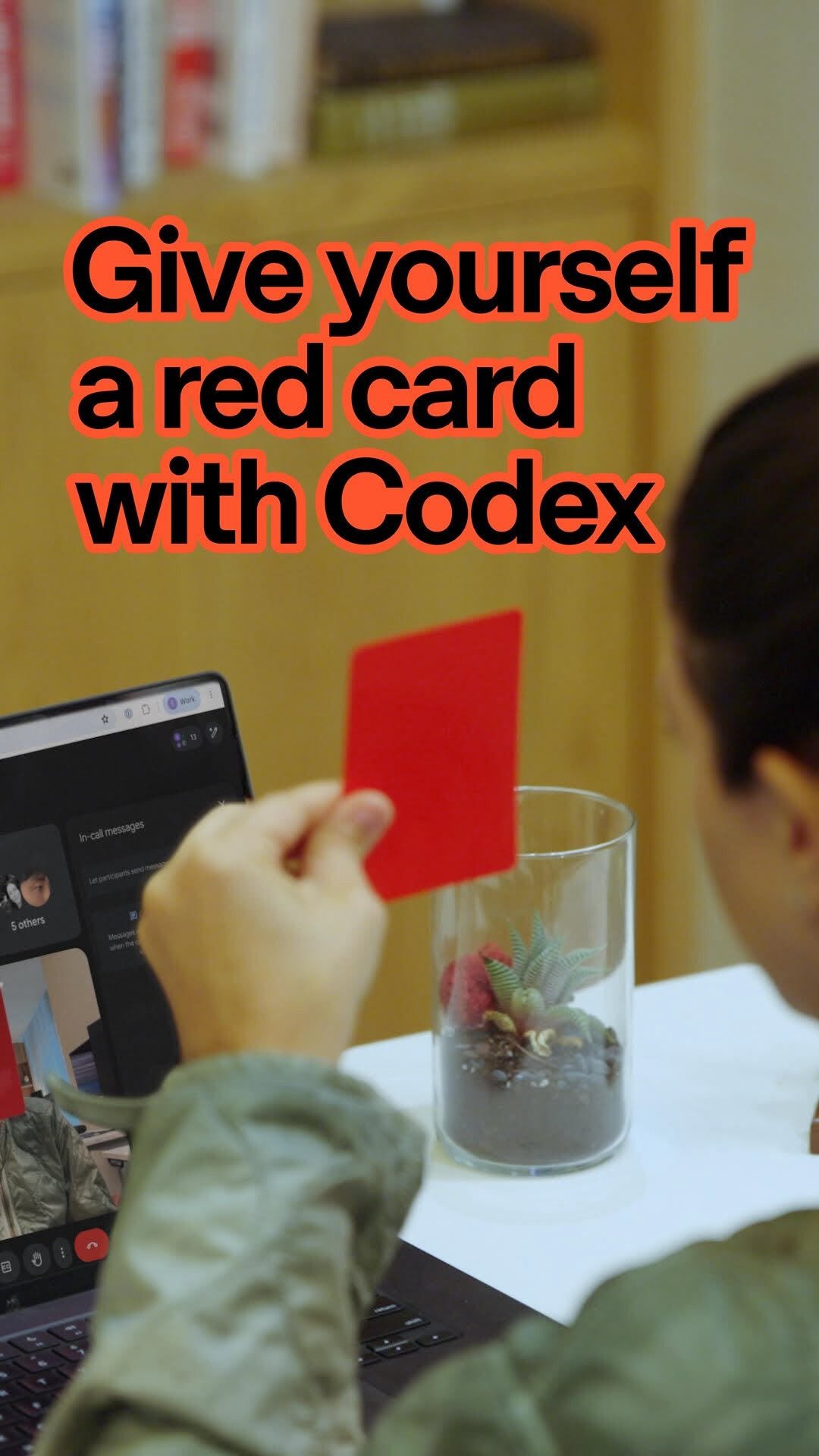 openai 게시물 이미지: You: holds up red card.
Codex: exits you out...
