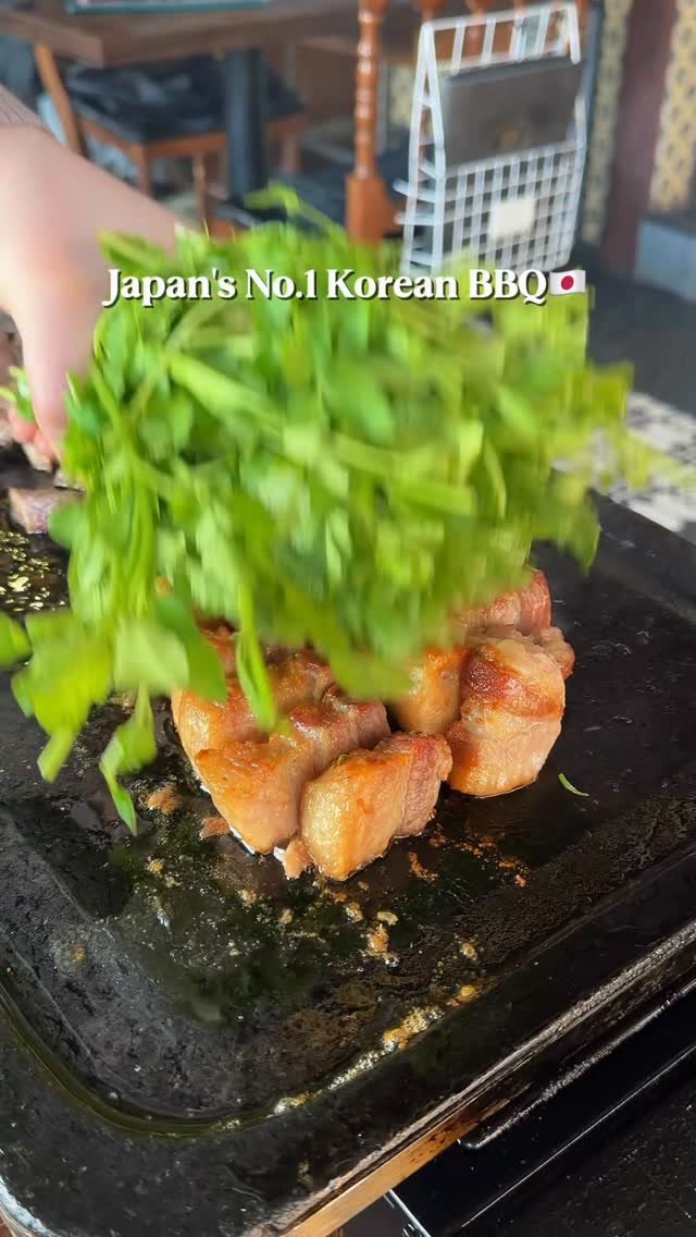 or__and 게시물 이미지: 🇯🇵Tokyo's No.1 K-BBQ. 매일만석중인 도쿄 코리안타운의 미나리삼겹살...