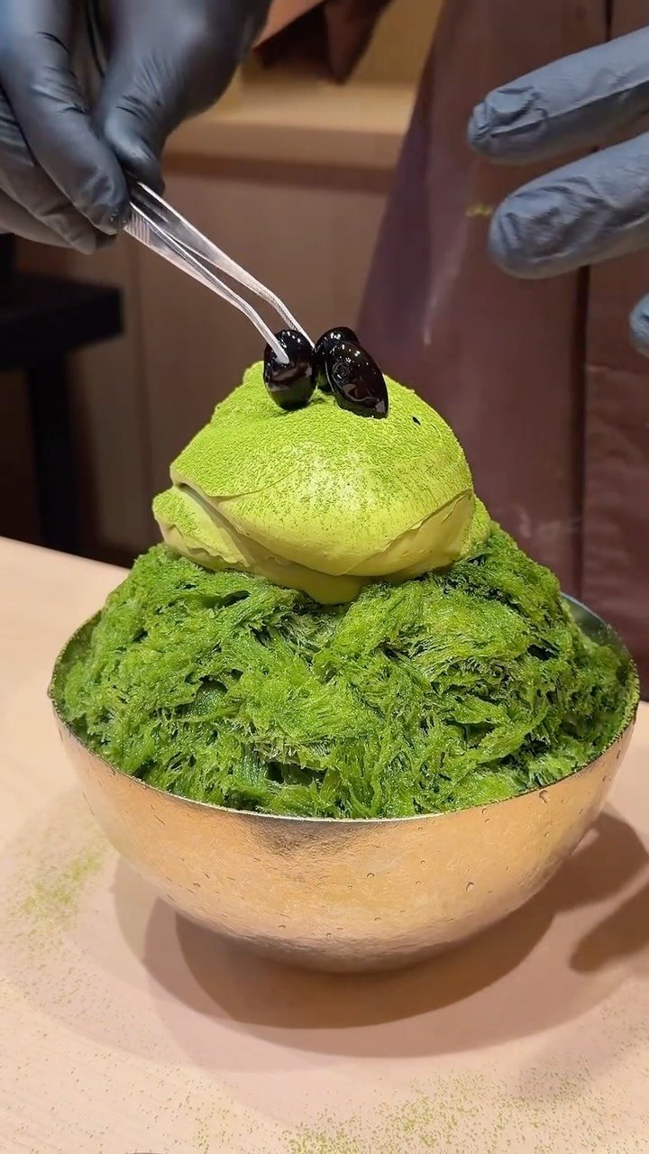 or__and 게시물 이미지: 🇯🇵No.1 Matcha Shaved ice.도쿄인기1등 예약제로 운영중인 말차빙수...