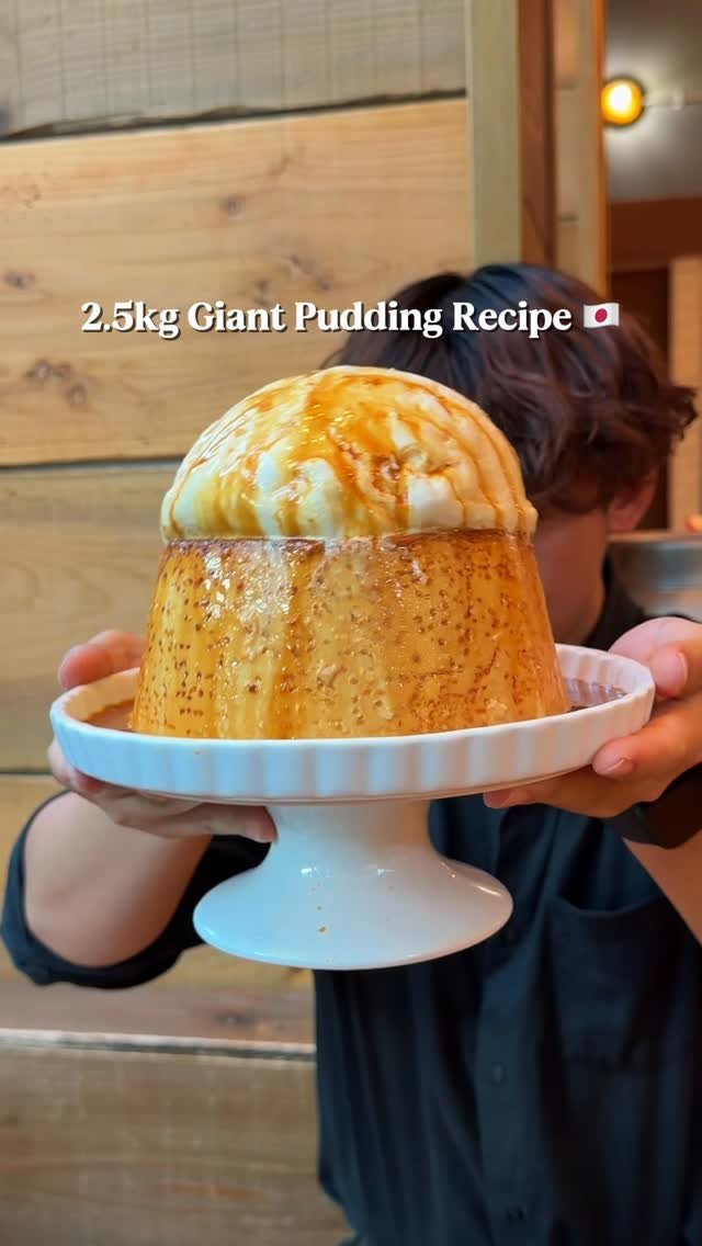 or__and 게시물 이미지: 🍮2.5kg Super Giant Pudding. 도쿄역에서 경험한 자이언트 푸딩....