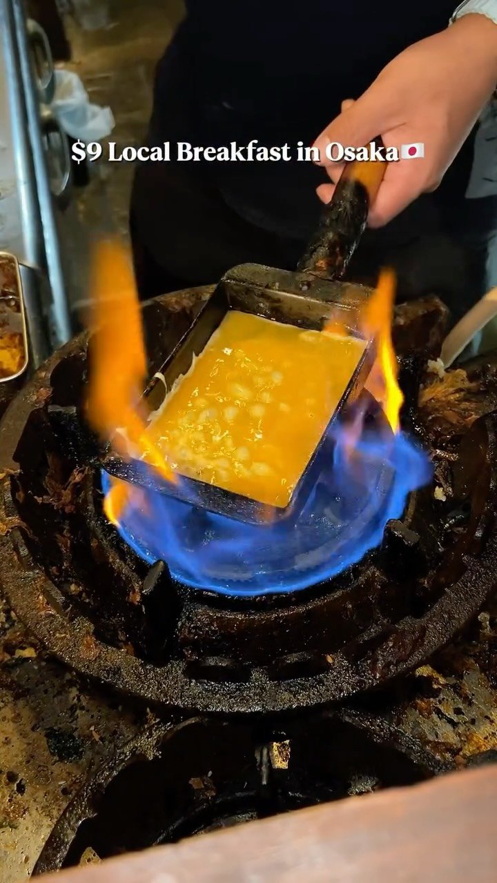 or__and 게시물 이미지: 🇯🇵Morning Set! 오사카에서 아침5시부터 웨이팅하는 타마고야키정식!...