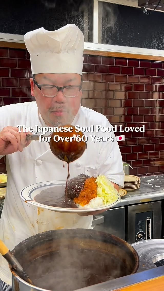 or__and 게시물 이미지: 🇯🇵Soul Food. 도쿄 65년된 돈카츠카레. 오픈 1시간전에가도 웨이팅중인...