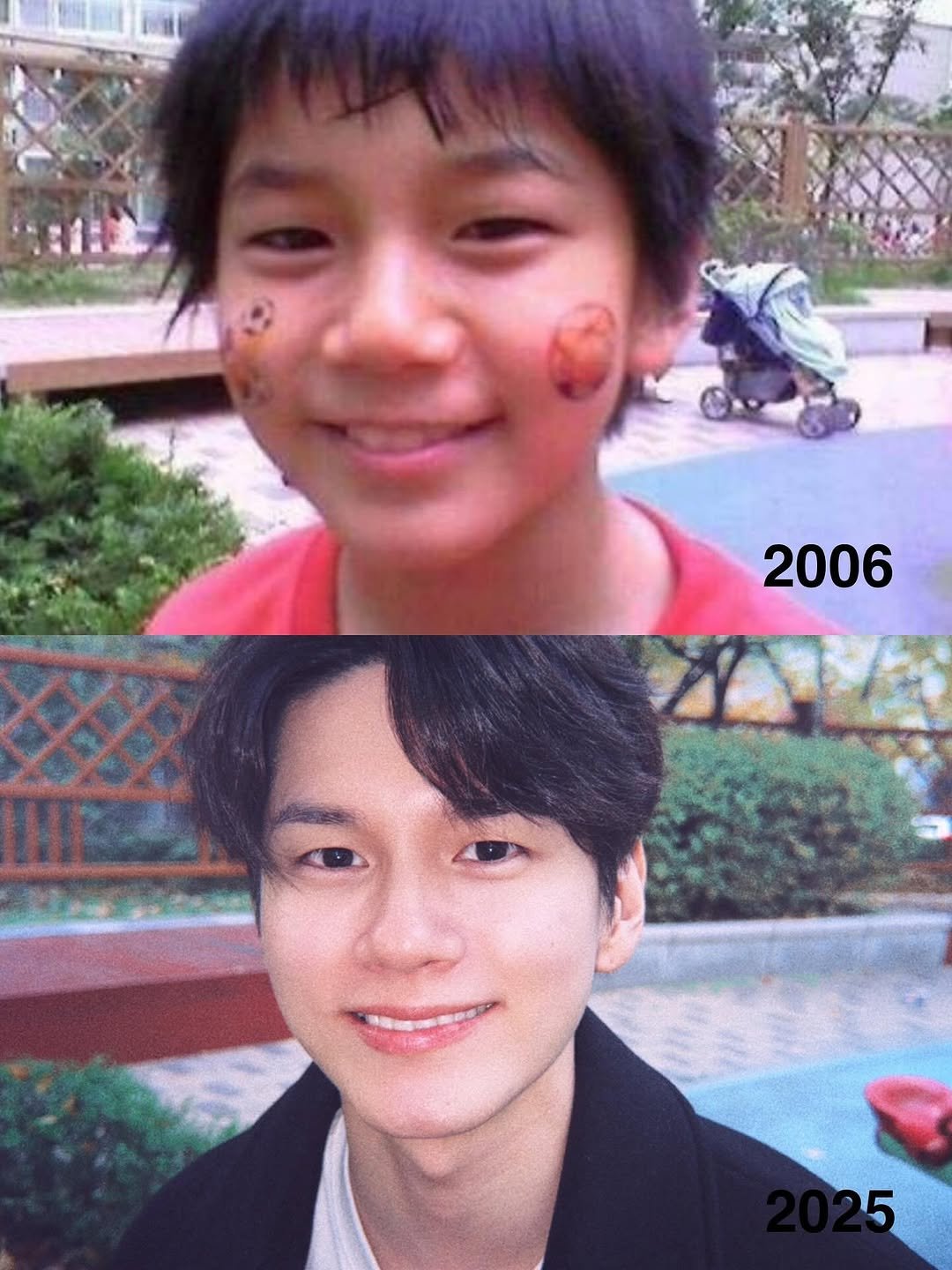 Photo by 옹성우 ongseongwu on November 12, 2025. May be an image of one or more people, bangs and text.