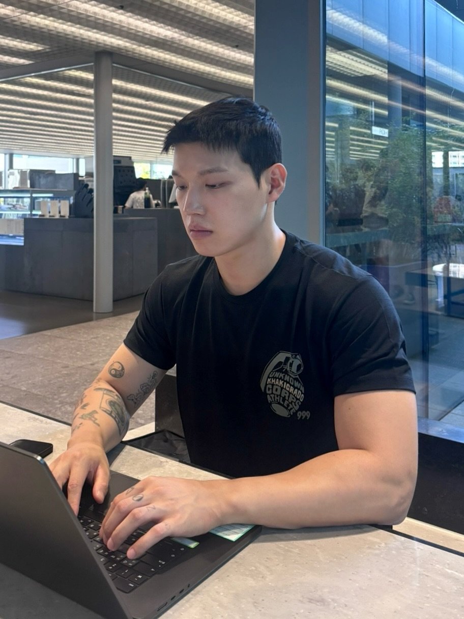 Photo by Walking Legacy on September 14, 2025. May be an image of 1 person, biceps, studying, office and text.