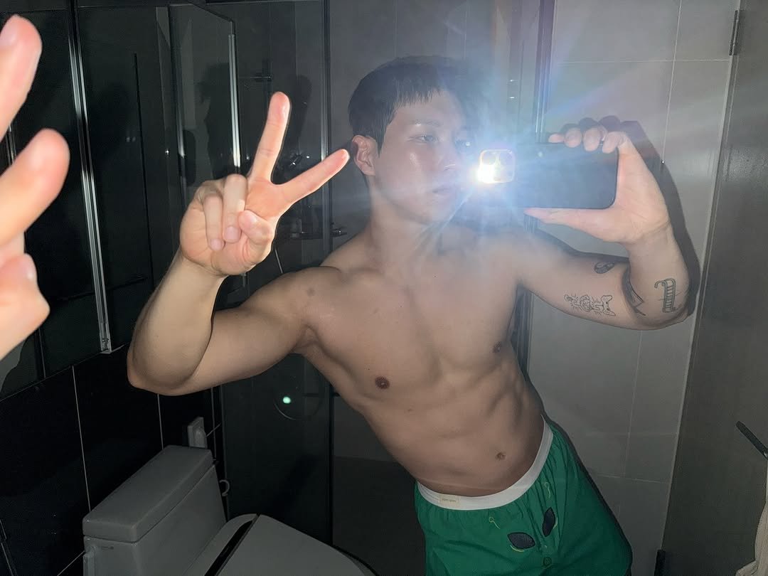 Photo shared by Walking Legacy on July 24, 2025 tagging @fresh_bizzy. May be a selfie of 1 person, biceps, body building, underwear and text.