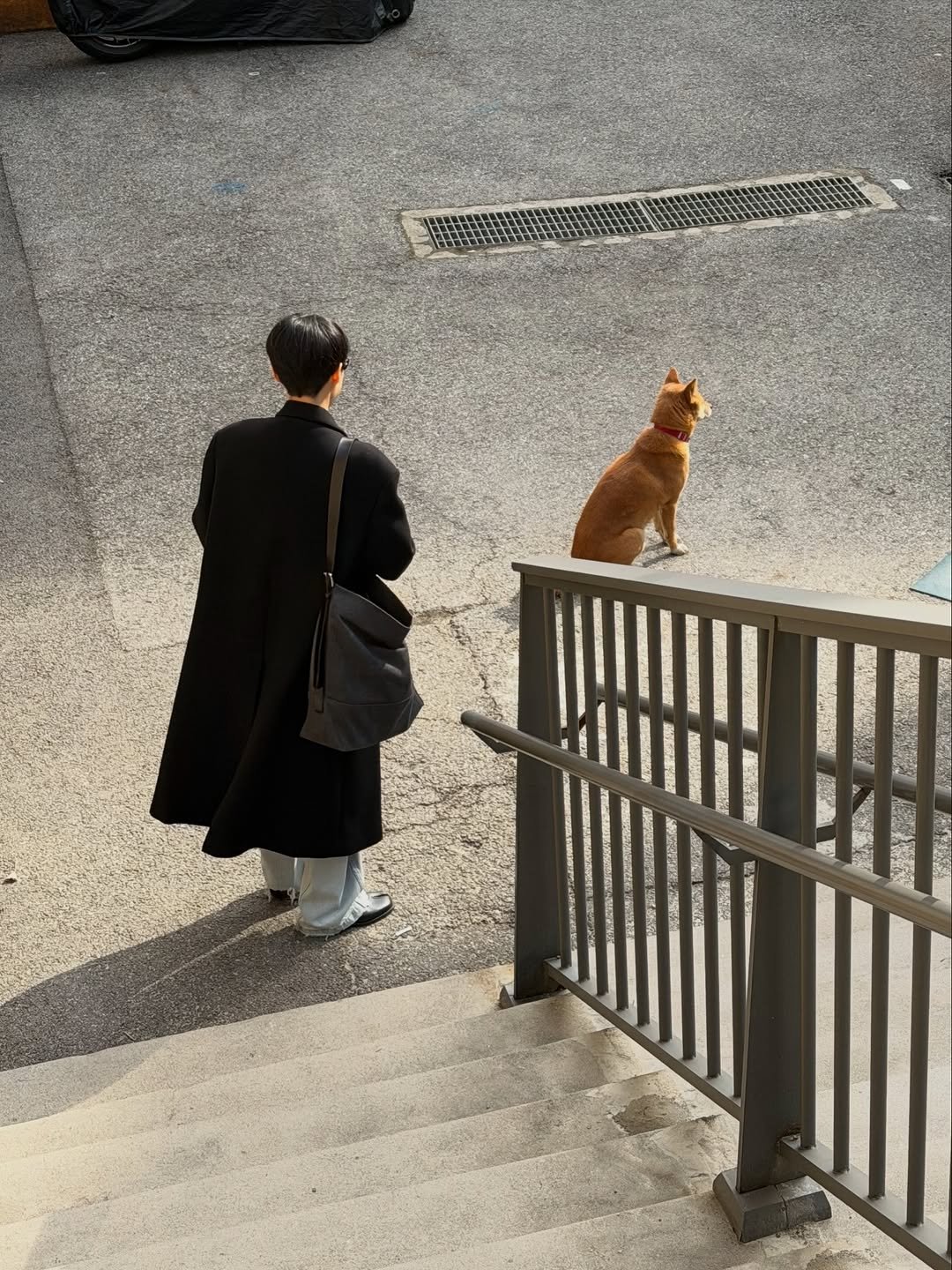 Photo by 알루 메이크업 박민경원장 on March 08, 2026. May be an image of one or more people, duffle coat, street and text.