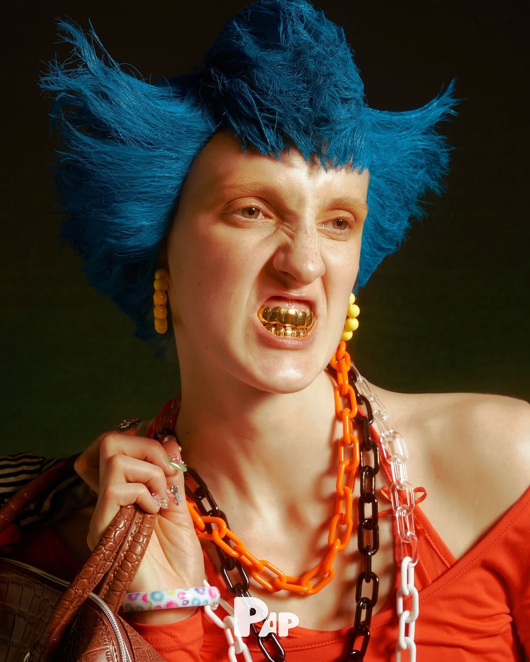 Photo shared by PAP MAGAZINE on June 03, 2025 tagging @photographugher, @nocsllzoefay, @pap_korea, @samemodelmgmt, and @zhou.zhouwenyi. May be an image of 1 person, makeup, headdress, necklace, headscarf and text.