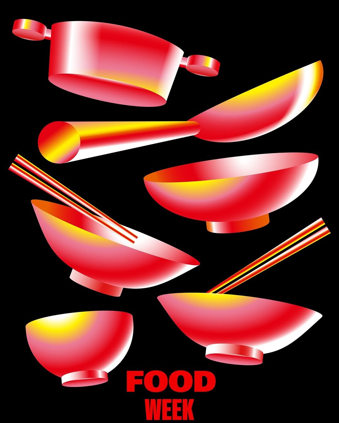 Photo by paper press on November 28, 2025. May be a graphic of chow mein, chopsticks, noodles and text that says 'FOOD WEEK'.