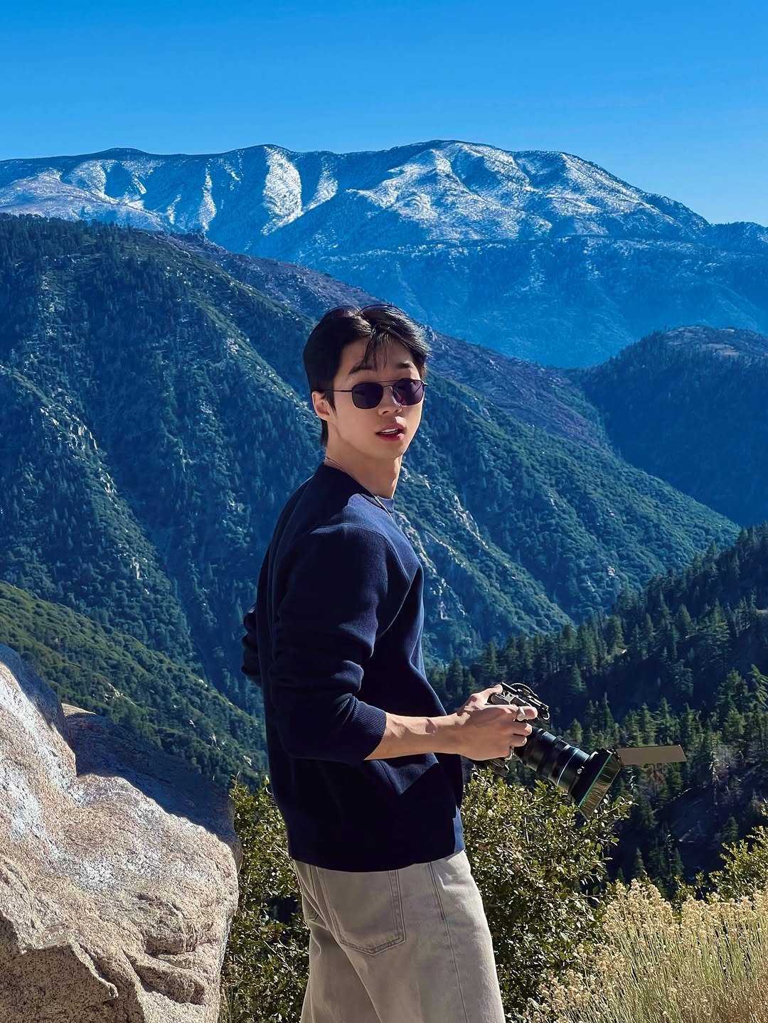 Photo by 박유리 / YURI PARK in Big Bear Lake, California. May be an image of mountain and text.