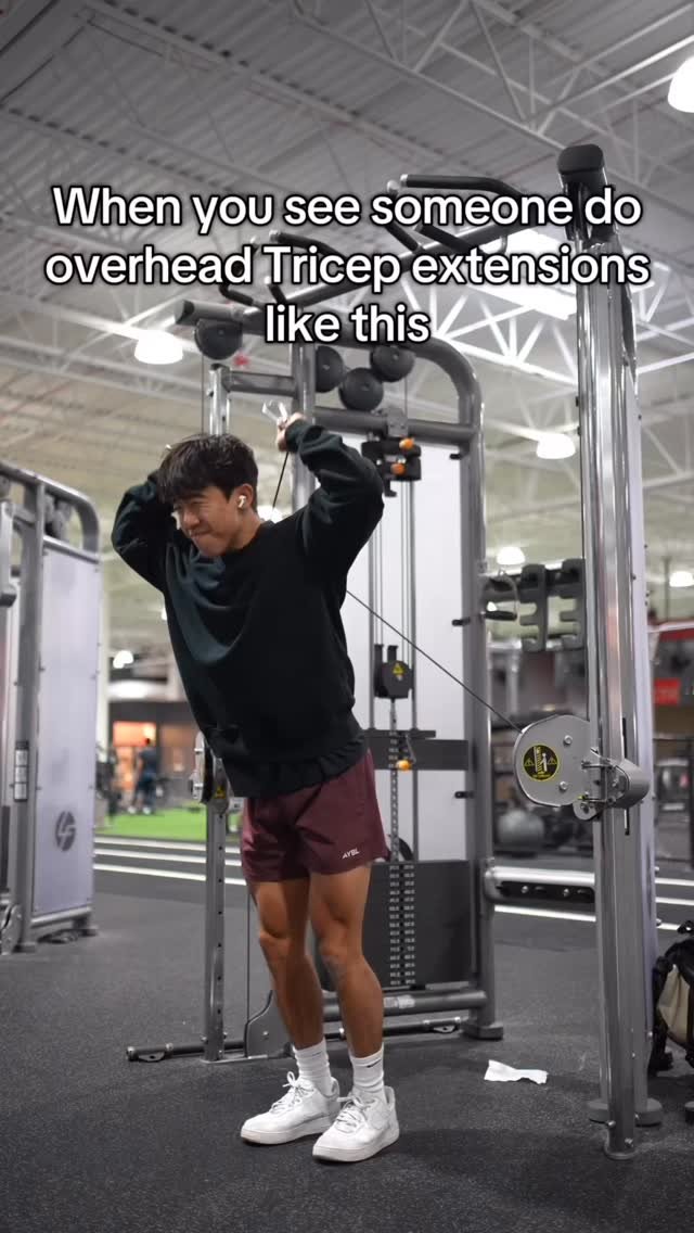 pathradecha 게시물 이미지: Doing the overhead Tricep extension using a...