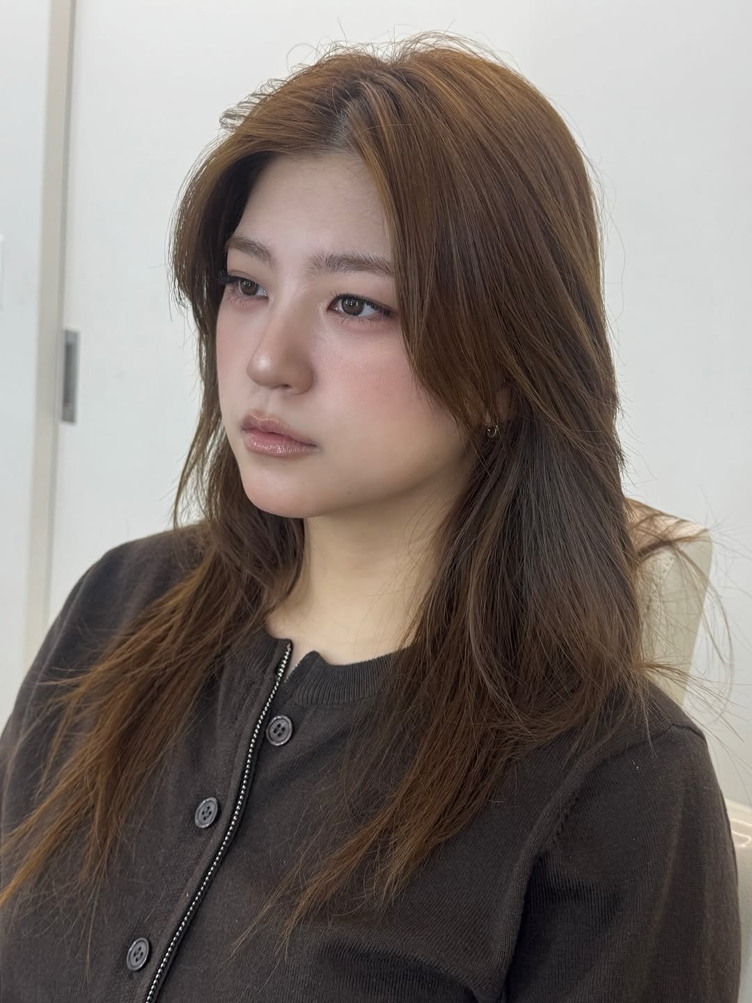 Photo shared by 이나 | Ena on February 23, 2026 tagging @enathin9. May be an image of one or more people, braids, blonde hair, makeup and text.