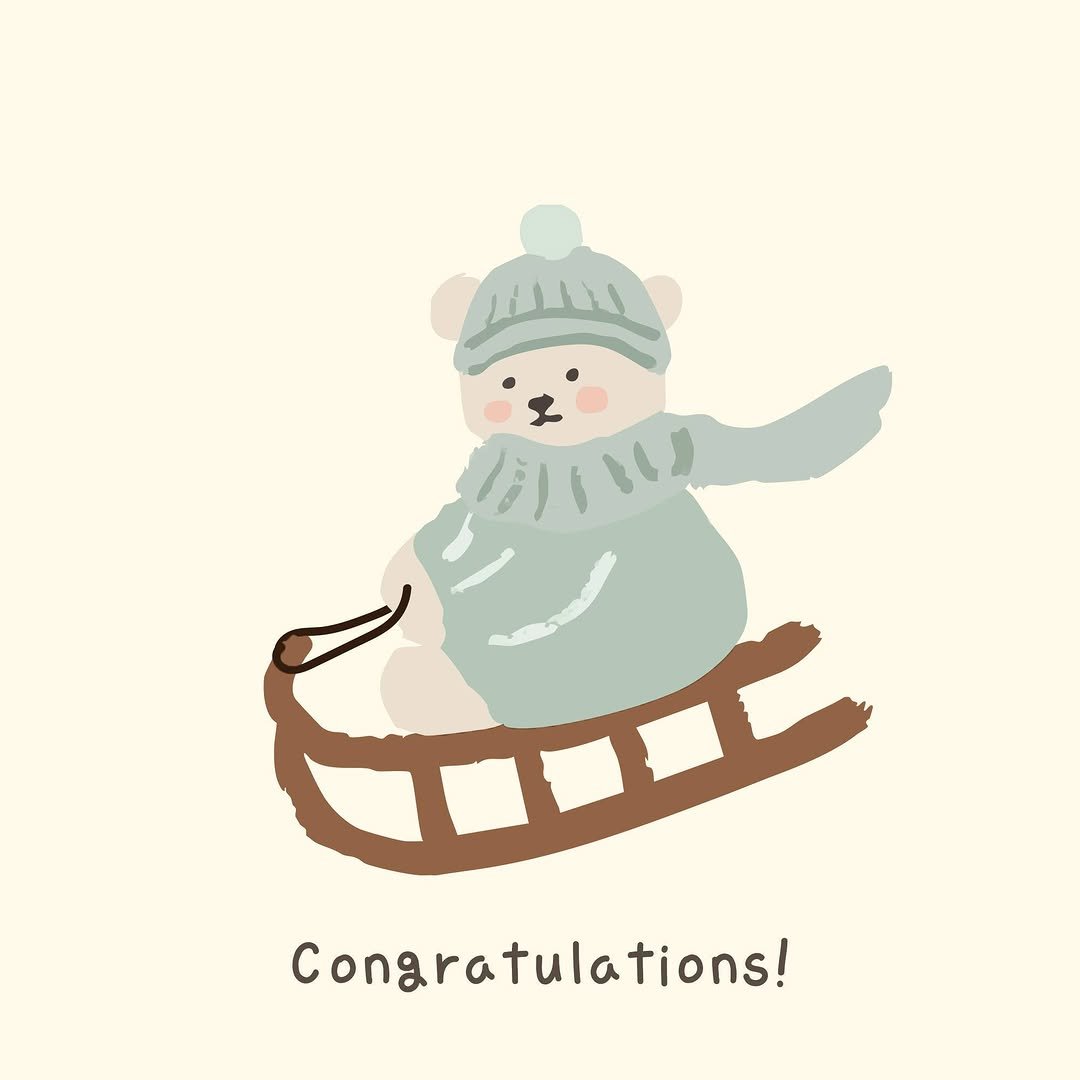 Photo by 반려동물 라이프스타일 브랜드 | 페리가토 Perrigato on January 02, 2026. May be a doodle of ‎penguin, duffle coat, card, snowman and ‎text that says '‎LANS و 三 FE Congratulations! tions!‎'‎‎.