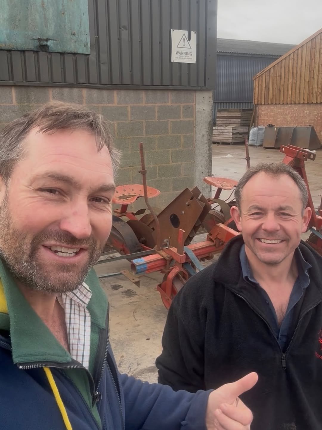 Photo by David Wheatley on February 21, 2026. May be an image of scraper, tractor, forklift, foundry, lumberyard and text that says 'A WARNING'.