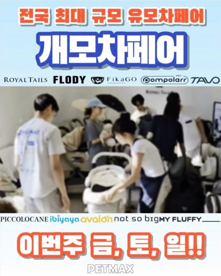 petmax_official 게시물 이미지: 강아지 유모차 성지 ’펫막스‘

이번주 금,토,일 (자세한 일정 고정 댓글...