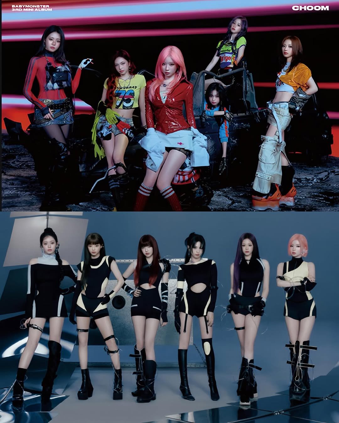 Photo shared by BABYMONSTER 베이비몬스터 (FANPAGE) on April 17, 2026 tagging @chiquita_babymonsters, @babymonster_ygofficial, @ruka.babymonster, @pharita.babymonster, @ahyeons__babymonster, and @rora.babymonzter. May be an image of poster and text.