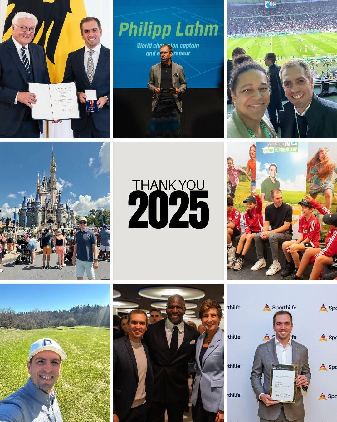 Photo by Philipp Lahm on December 30, 2025. May be an image of golf, standing, magazine, stadium and text.