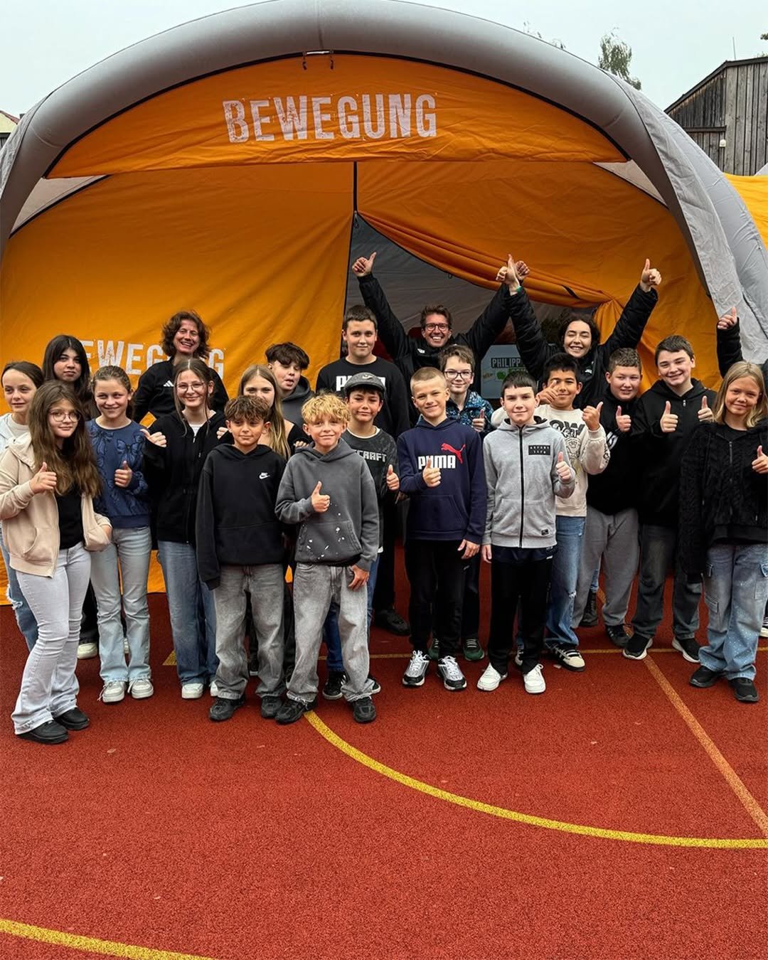 Photo shared by Philipp Lahm on November 21, 2025 tagging @aokbayern. May be an image of football, sports equipment and text.