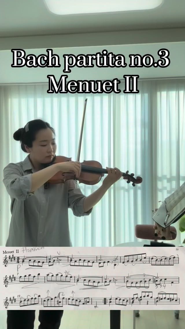 piano_violin_bubu 게시물 이미지: 바흐 파르티타 3번 미뉴엣 2
Bach – Partita No.3, Minuet...