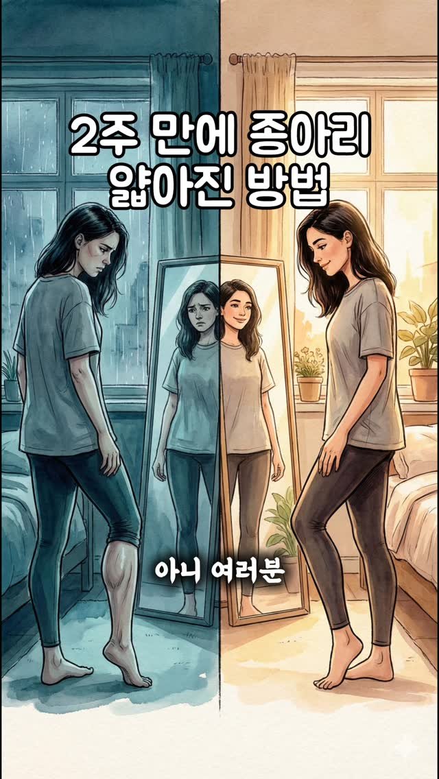pibu_sister 게시물 이미지: 여리여리한 종아리 핏 만든 방법
방법은 엄청 쉬워요!

댓글로 "종아리"라고...