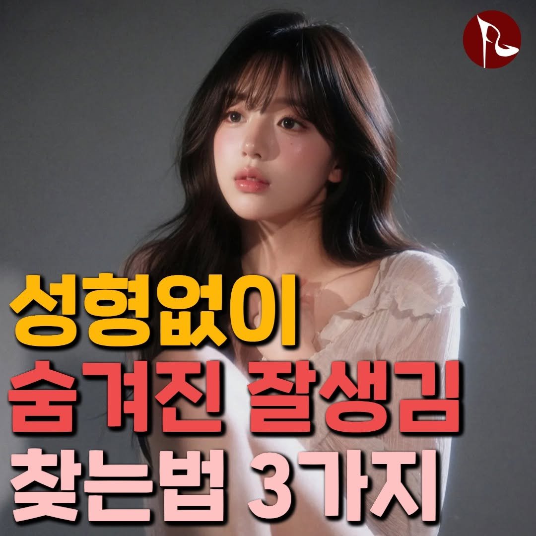 Photo by 피기너스 on December 16, 2025. May be an image of text that says '성형없이 숨 겨진 잘생김 찾는법 찾는법3가지 3가지'.