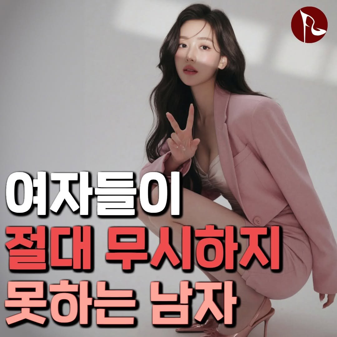 Photo by 피기너스 on December 18, 2025. May be an image of text that says '여자들이 절대 무시하지 못하는 남자'.