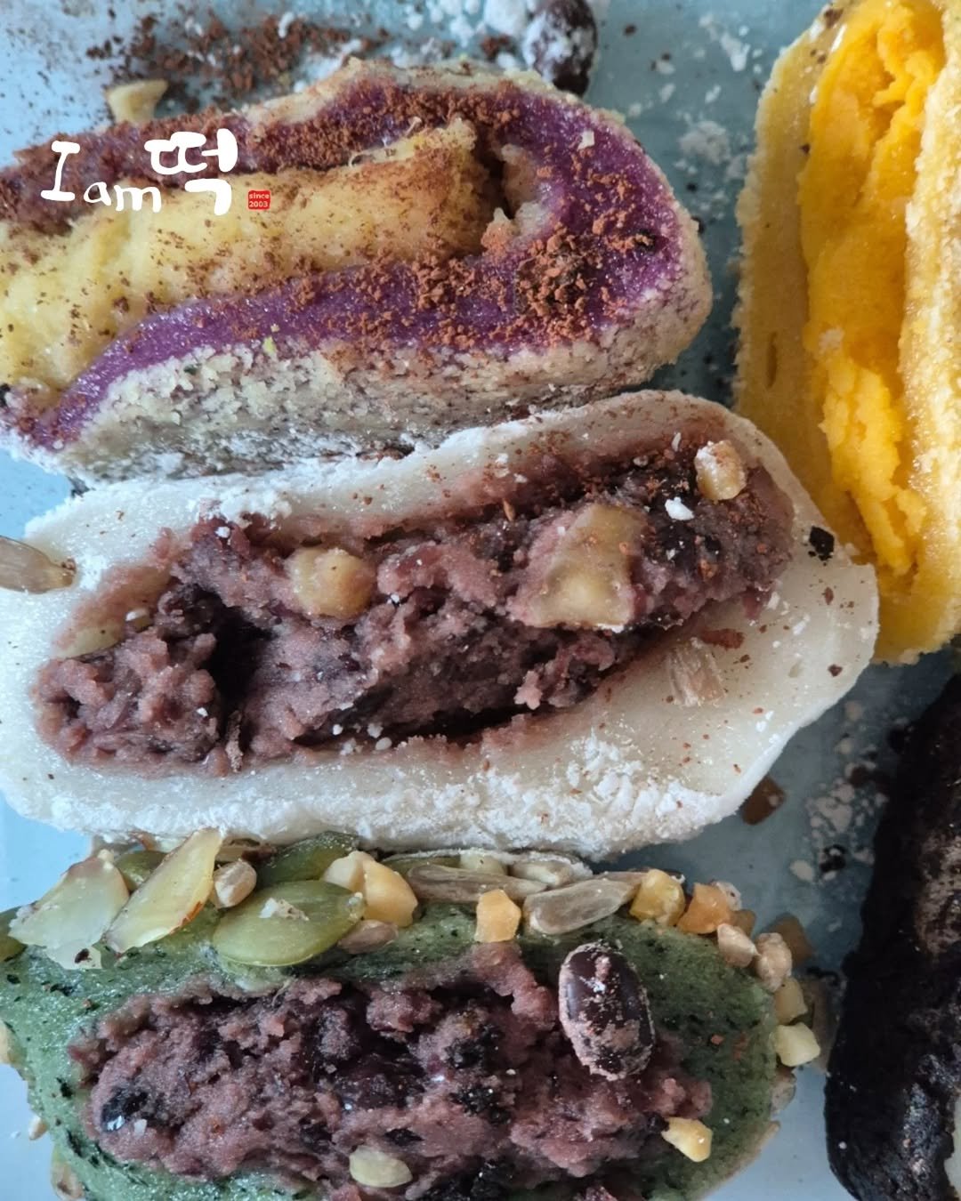 Photo shared by 필그림의 맛집 on February 15, 2026 tagging @im.ricecake. May be an image of coconut macaroon and text that says 'Ia Iam am .km떡 03 떠'.