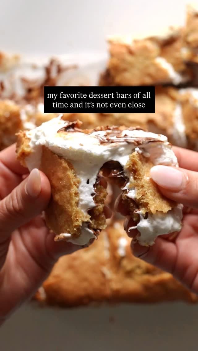 pinchofyum 게시물 이미지: OH MAN these s’mores bars 😮‍💨✨ I’m a...