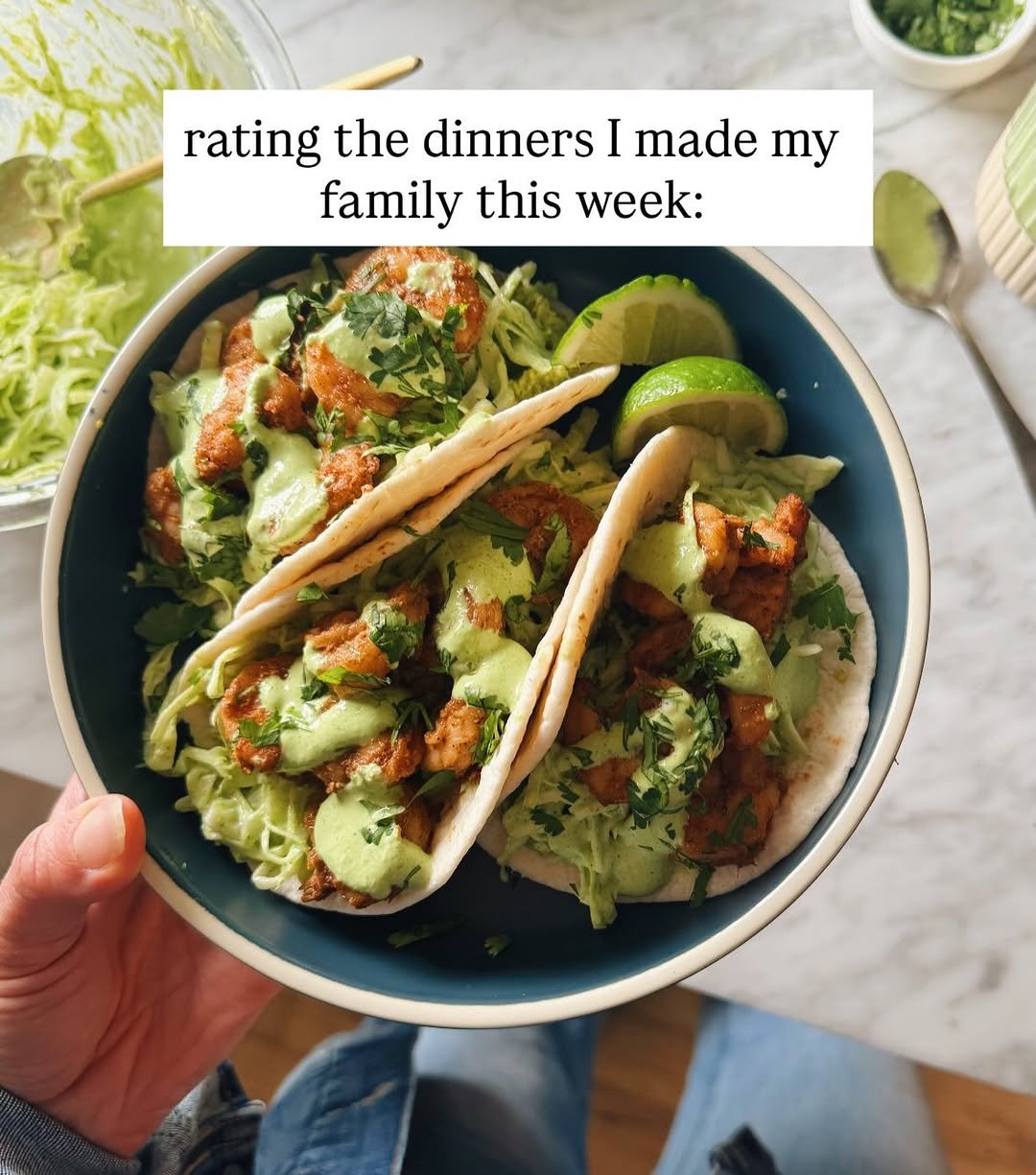 pinchofyum 게시물 이미지: Rating the dinners I made for my family this...