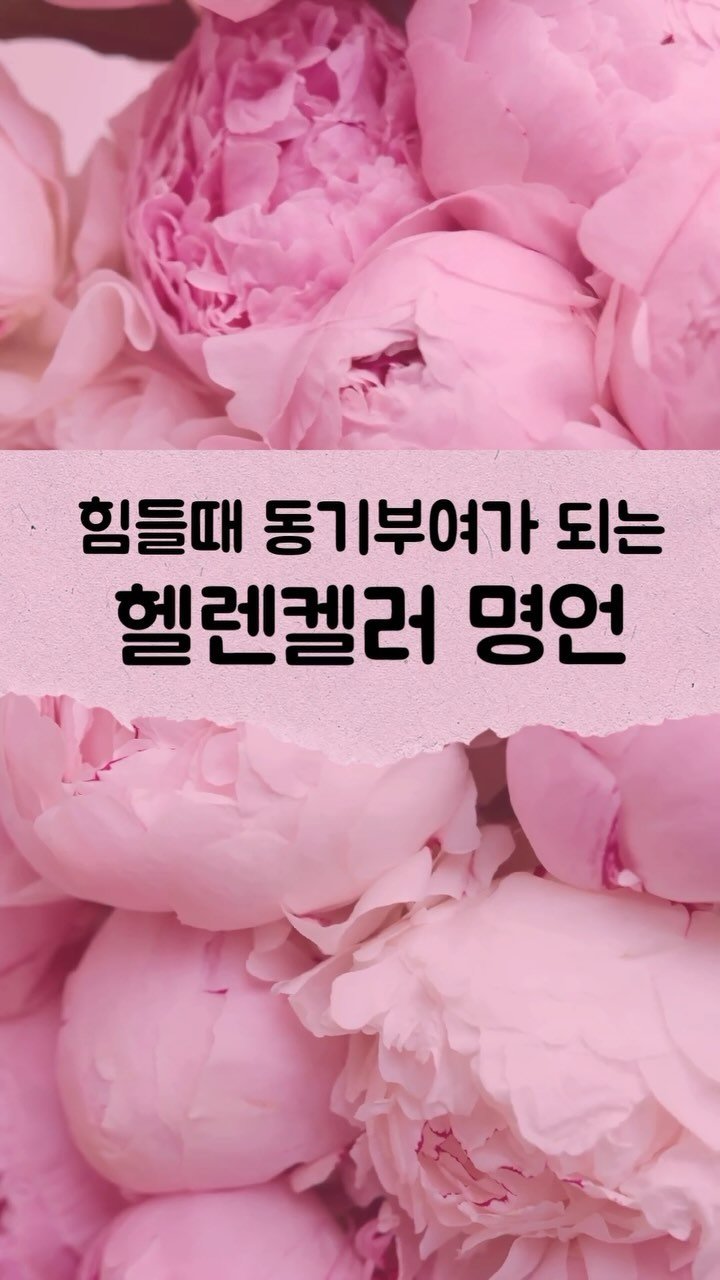pink_toktok 게시물 이미지: 📝 힘들때 동기부여가 되는 헬렌켈러 명언
⠀
⠀
⠀
⠀
⠀
🍃 오늘 하루도...