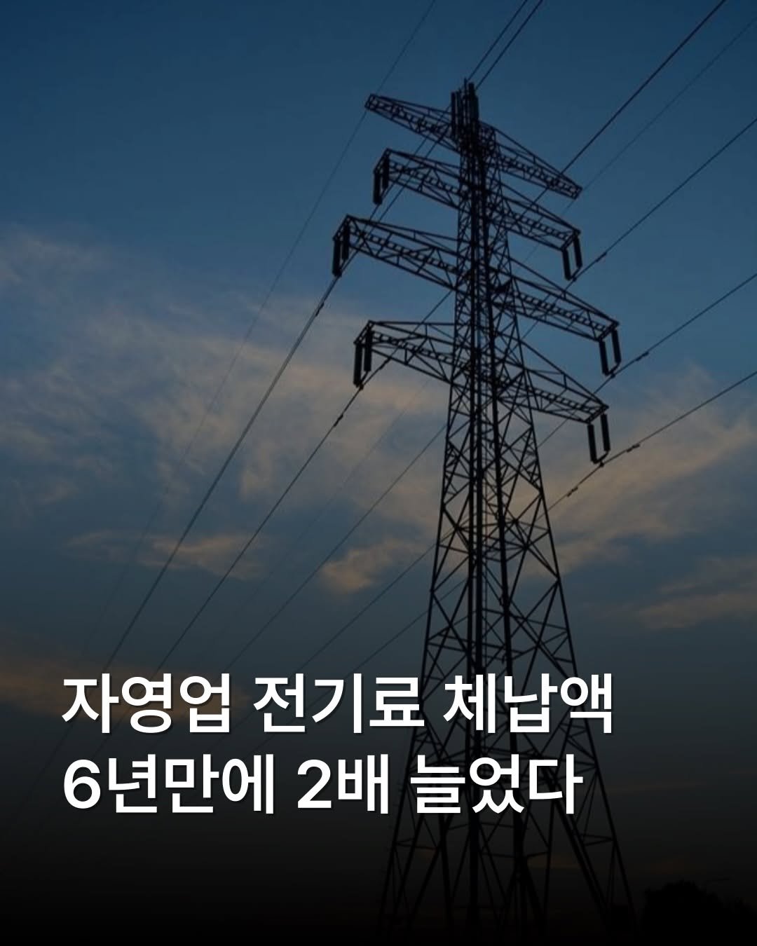 place__lab 게시물 이미지: 일반용 전기요금 체납액이 6년 만에 두 배 이상 늘었습니다.

한국전력 자료에...