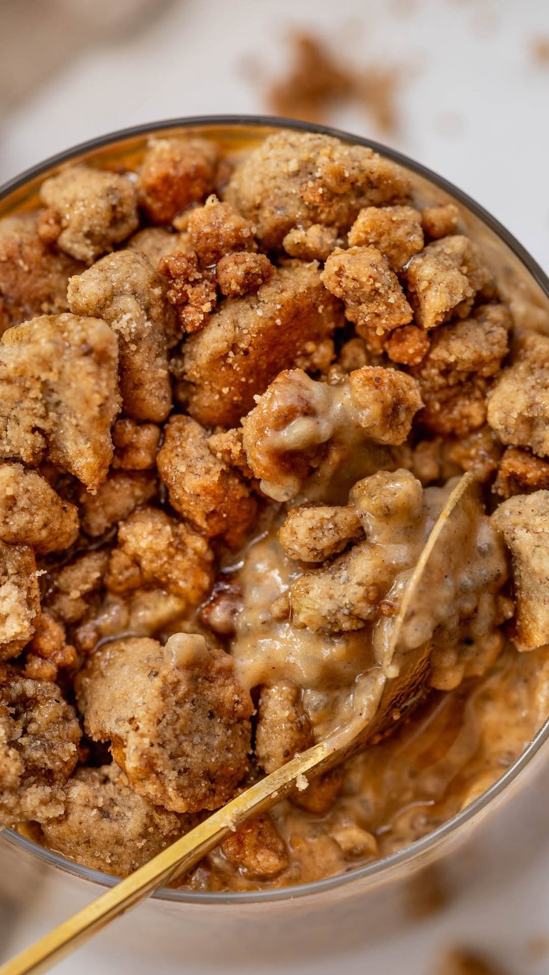 plantbasedrd 게시물 이미지: Pumpkin Coffee Cake Chia Pudding because...