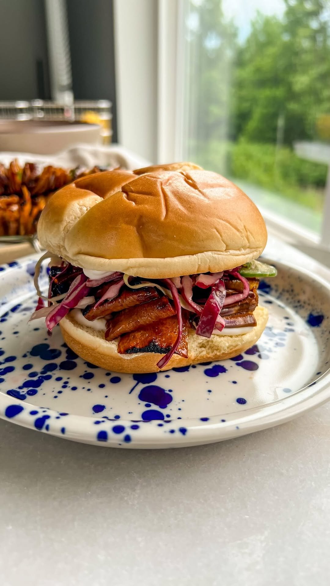 plantbasedrd 게시물 이미지: ☀️ Hoisin Glazed Yuba and Eggplant Sandwiches,...