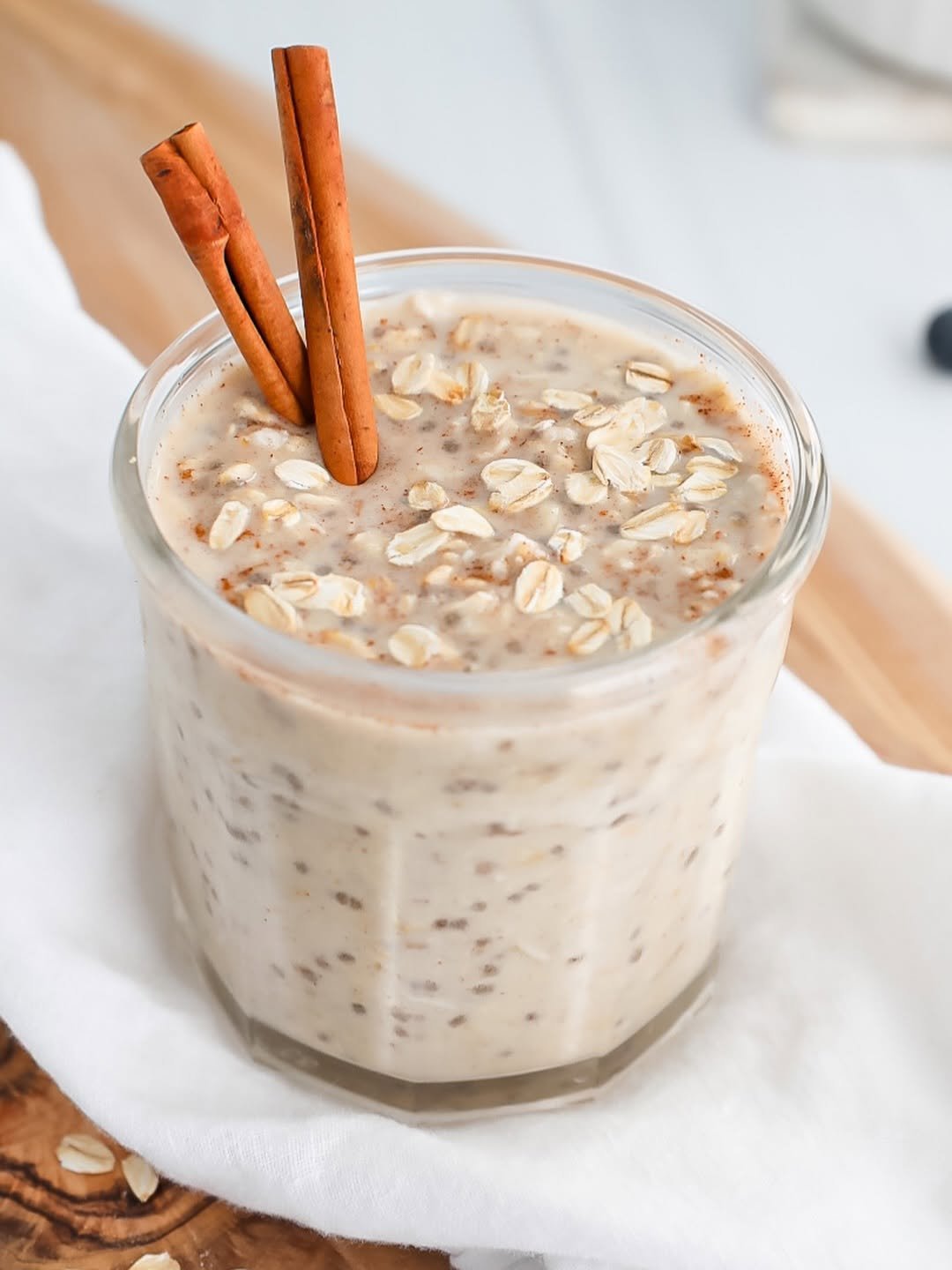 Photo by Kelsey Riley on March 16, 2026. May be an image of smoothie, porridge, yogurt, granola, oats and text.