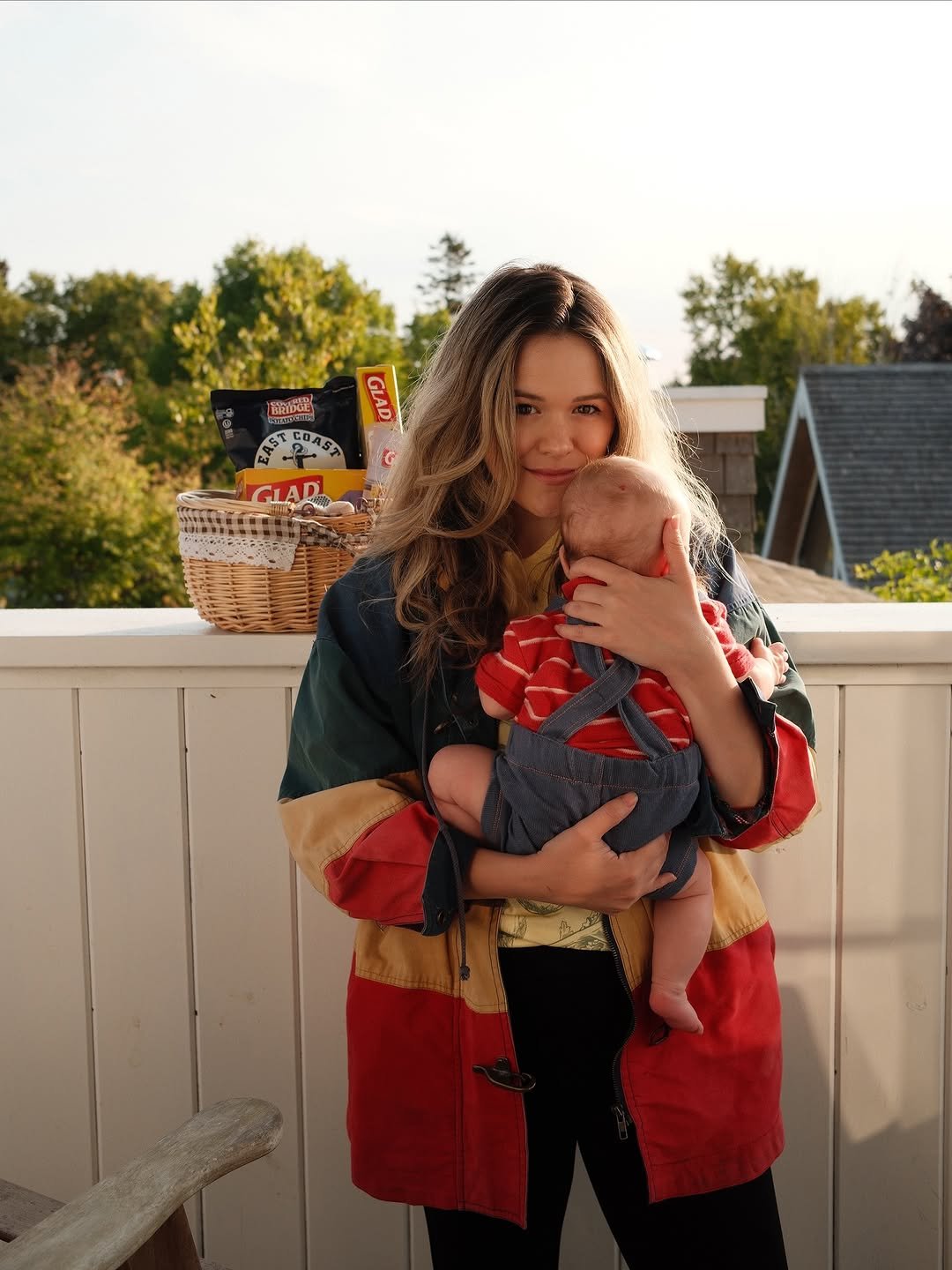 Photo shared by Carleigh Bodrug on September 18, 2025 tagging @gladcanada. May be an image of 1 person, baby, sling and text.