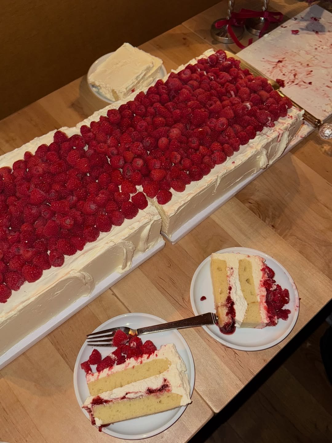 Photo by Carleigh Bodrug on December 07, 2025. May be an image of cake, cheesecake and text.