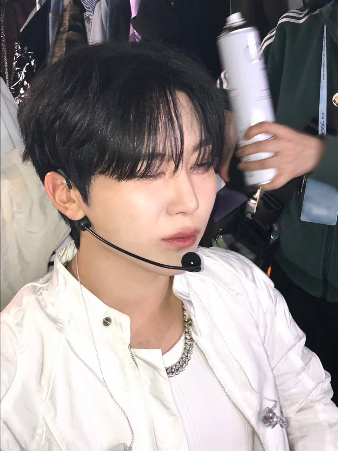 Photo by 승관 SEUNGKWAN on November 21, 2025. May be an image of bolo tie and text.