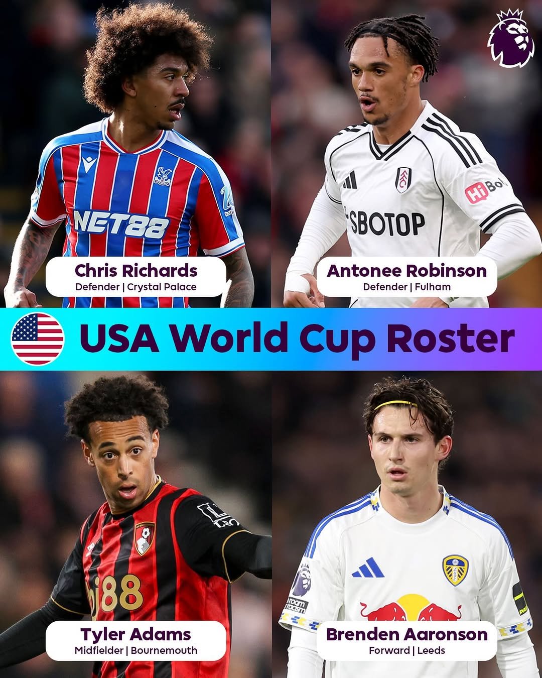 plinusa 게시물 이미지: All four Americans playing in the Premier...