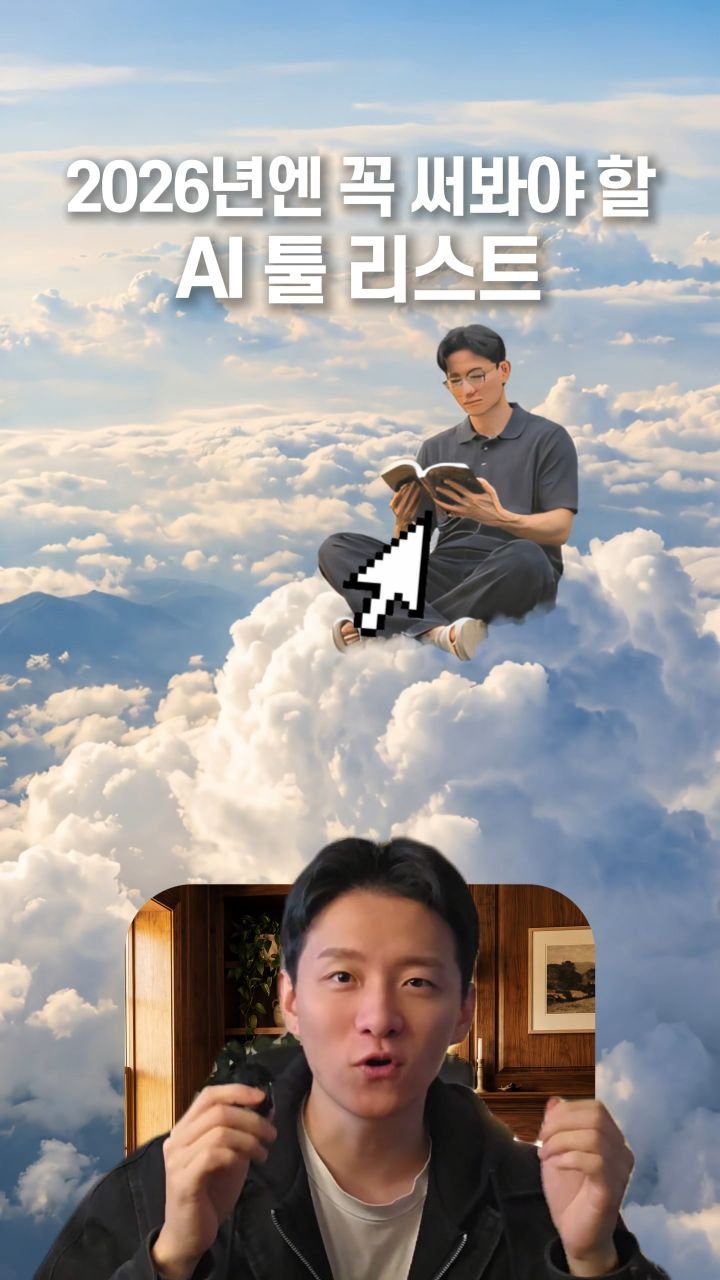 pm_yoonchisang 게시물 이미지: #광고 2026년엔 꼭 써봐야 할 AI 툴 리스트🔍

요즘 핫한 모든 ai툴을
한...