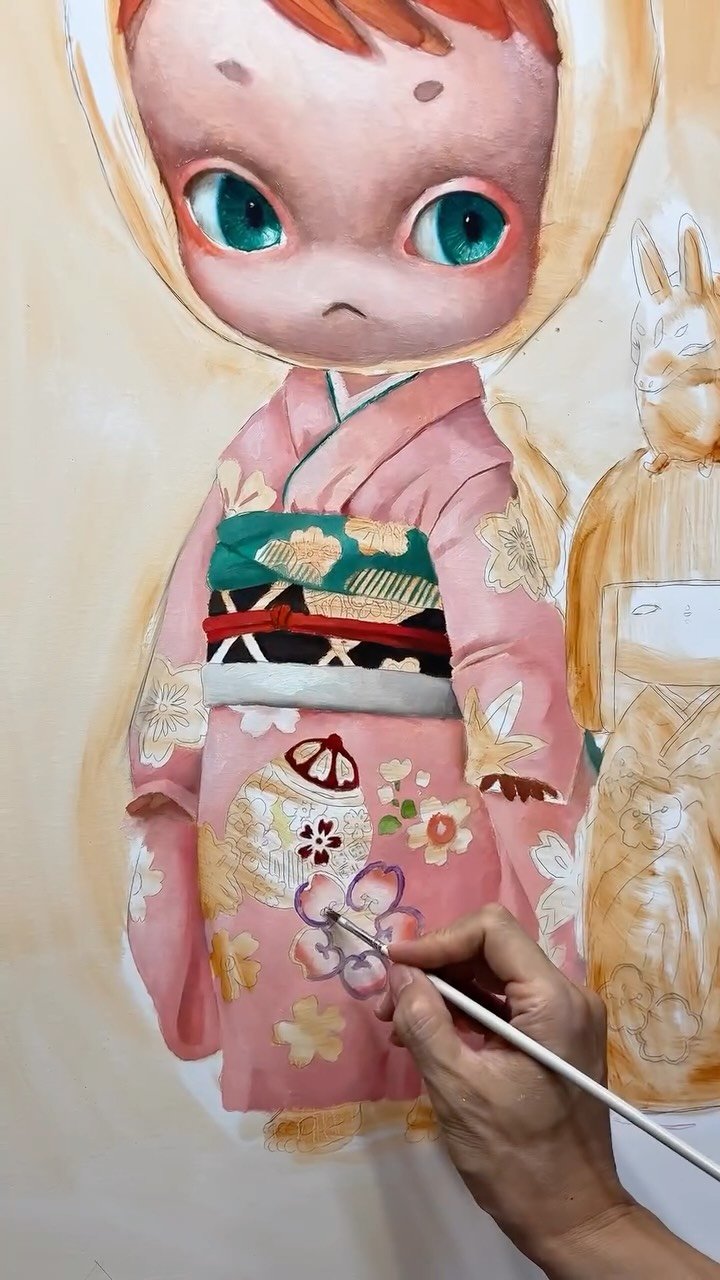 ponybrown.now 게시물 이미지: Still in progress.
This doll reminded me of...