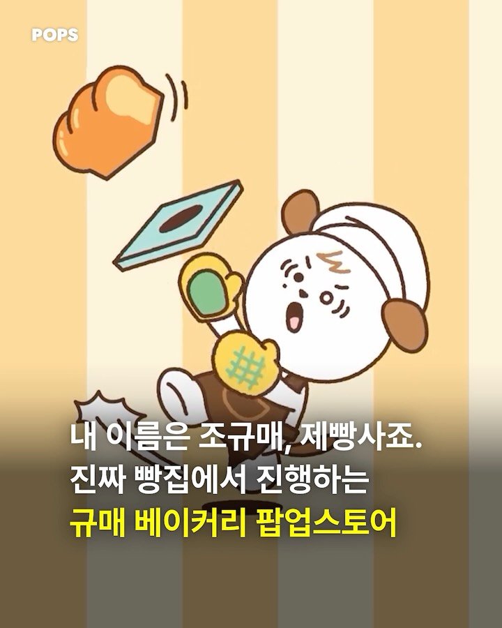 pops.official_ 게시물 이미지: 내 이름은 조규매, 제빵사죠🧑🏻‍🍳
진짜 빵집에서 열리는 ‘규매 베이커리 팝업’...