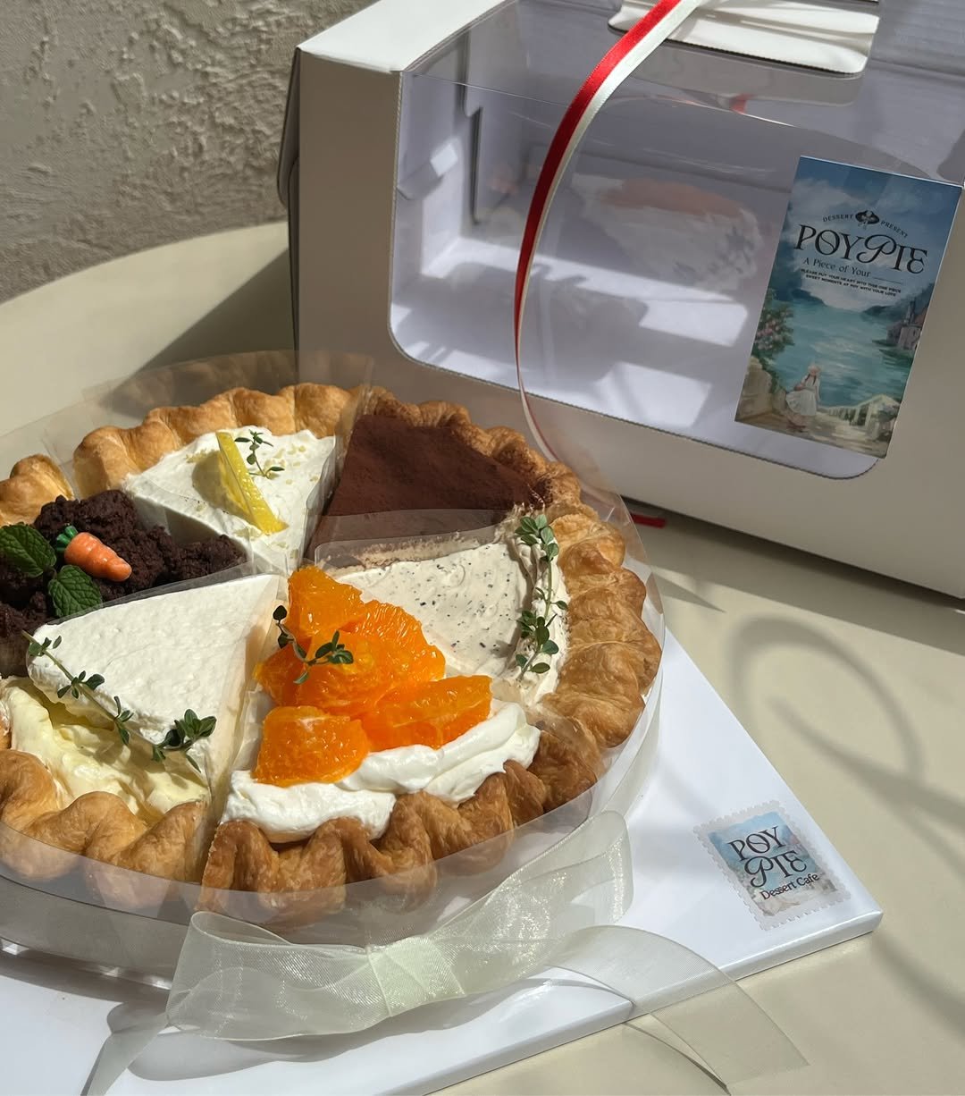Photo by 동탄카페 POYPIE_포이파이 | 동탄디저트 동탄쿠키 동탄케이크 in 동탄신도시 with @poy_pie_shop. May be an image of cake, tart, pie, cheesecake and text.