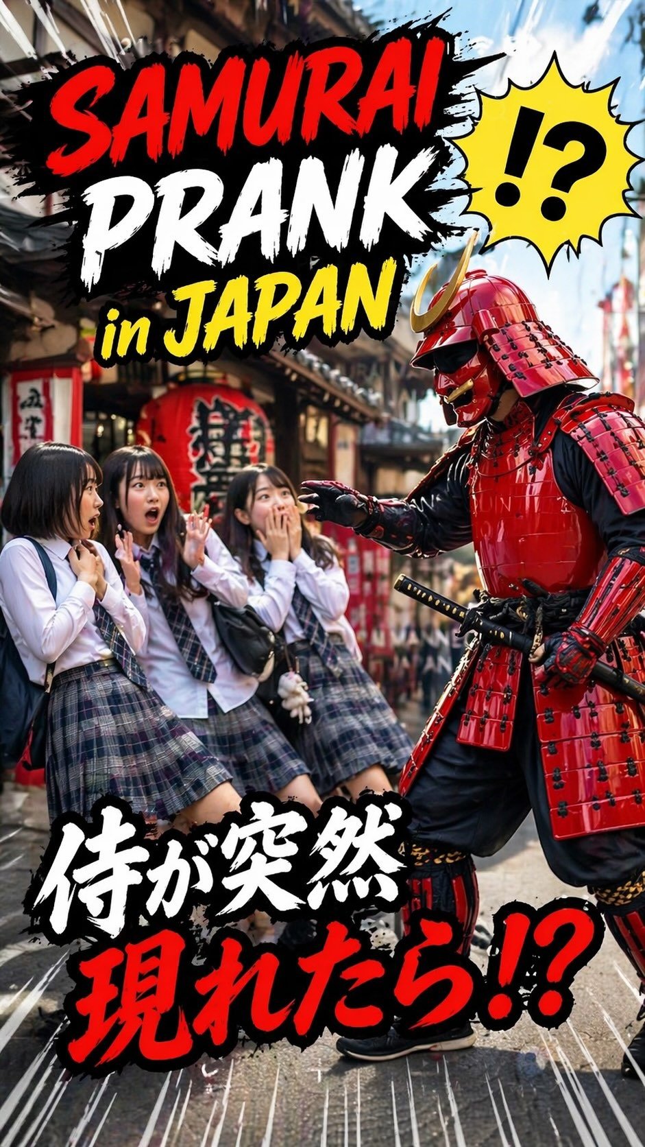 prankjapan 게시물 이미지: When the Samurai Suddenly MOVES…#prank #Japan #shorts