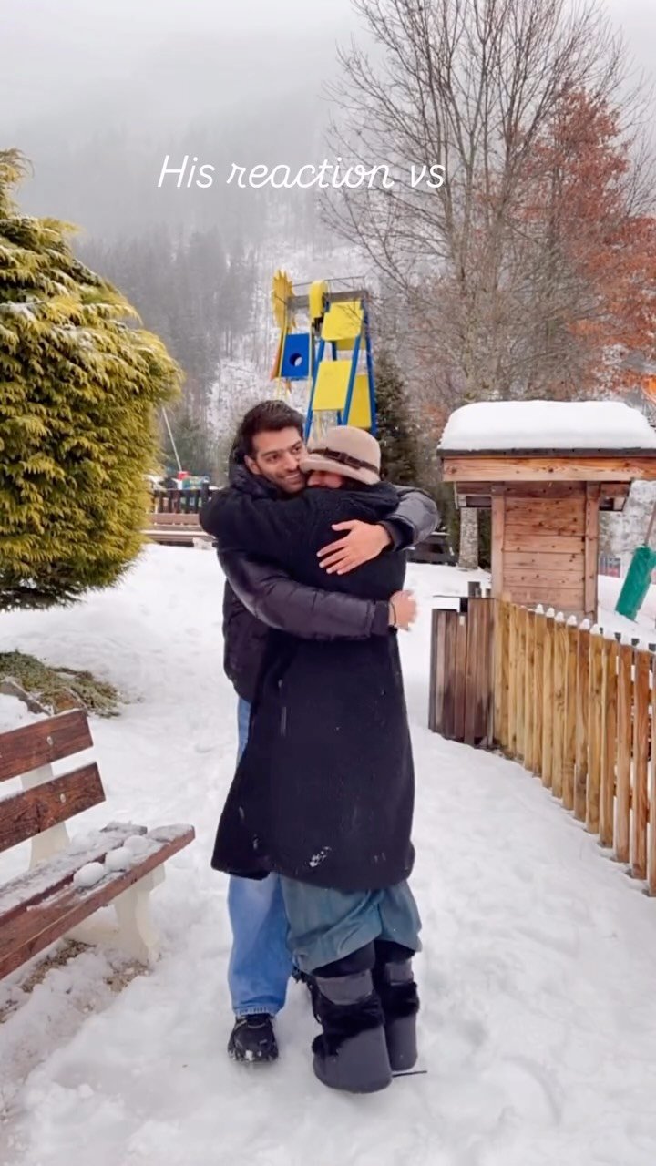 preeti_pahuja_chawla 게시물 이미지: His reaction vs mine 😝😝😝