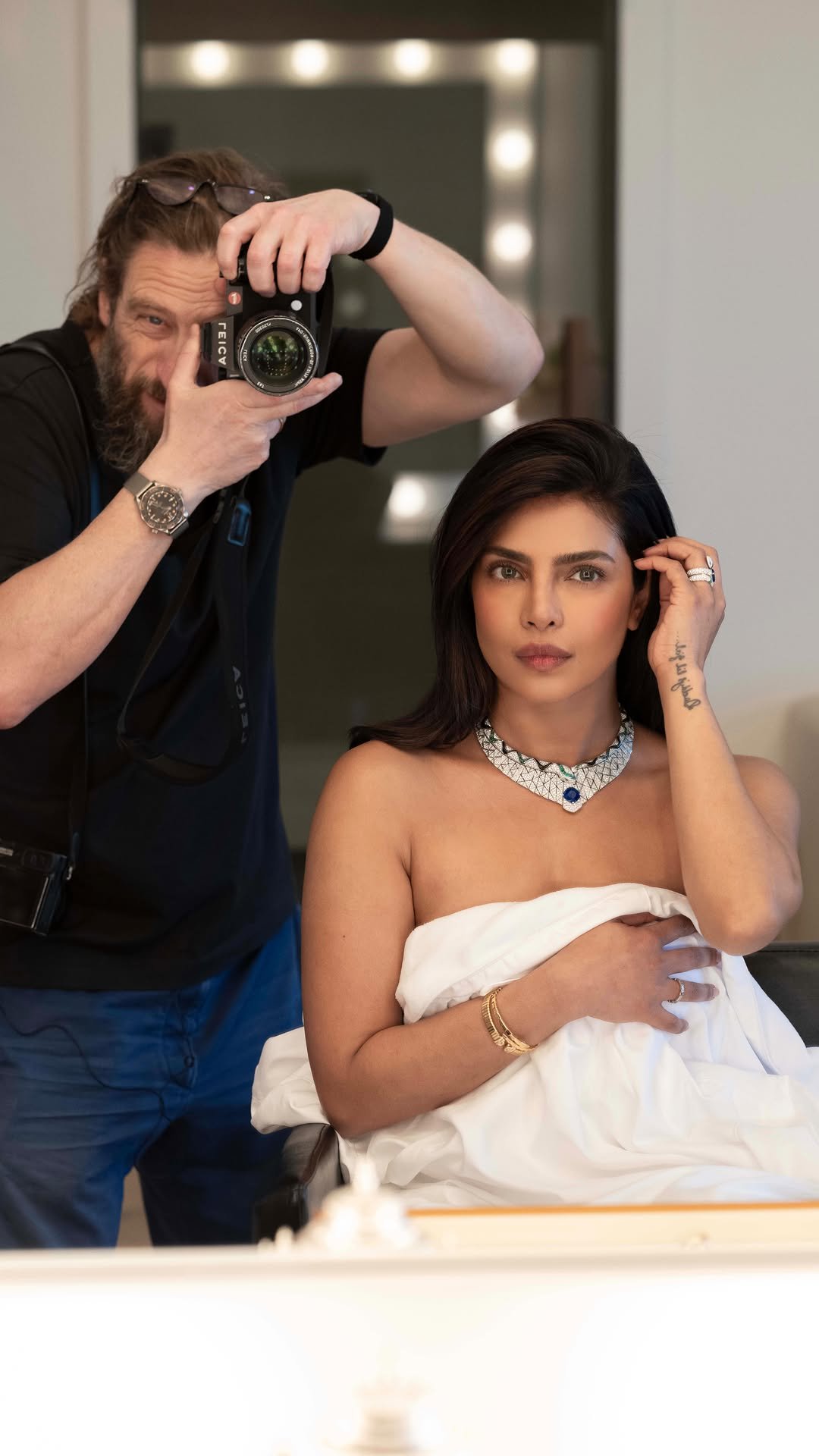 priyankachopra 게시물 이미지: The night before presenting on stage at the...