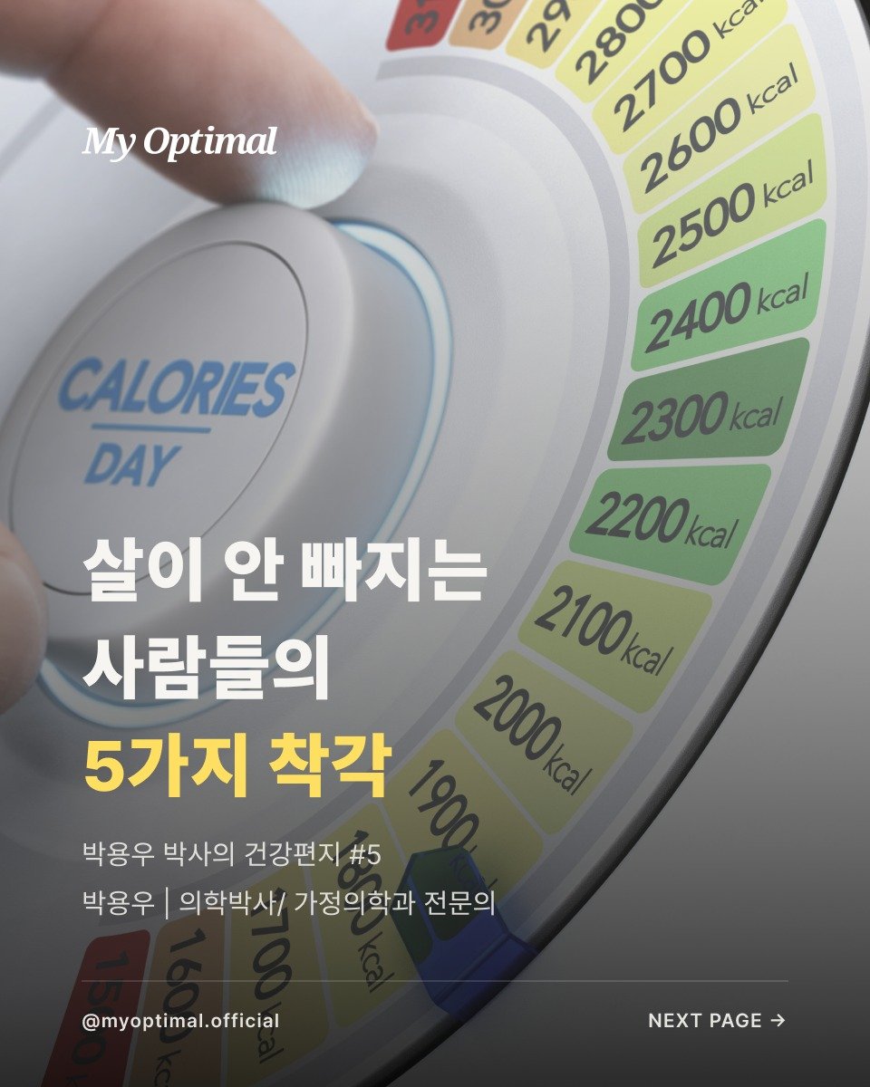 prodieter 게시물 이미지: "살이 안 빠지는 사람들의 5가지 착각"

칼로리만 믿다가 큰일 납니다.
음식을...