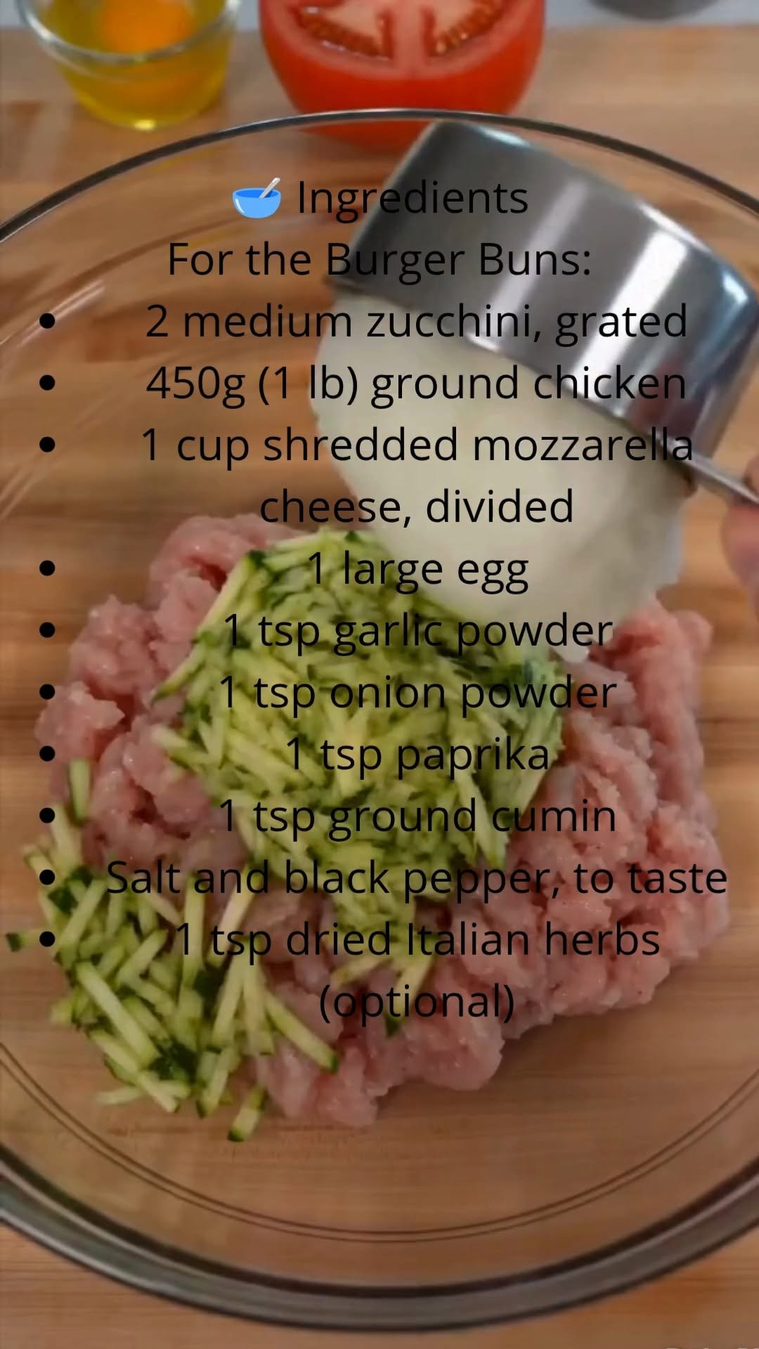 protein_cottage_kitchen 게시물 이미지: 🍔🧀 Cheesy Zucchini Chicken Bun Burgers –...