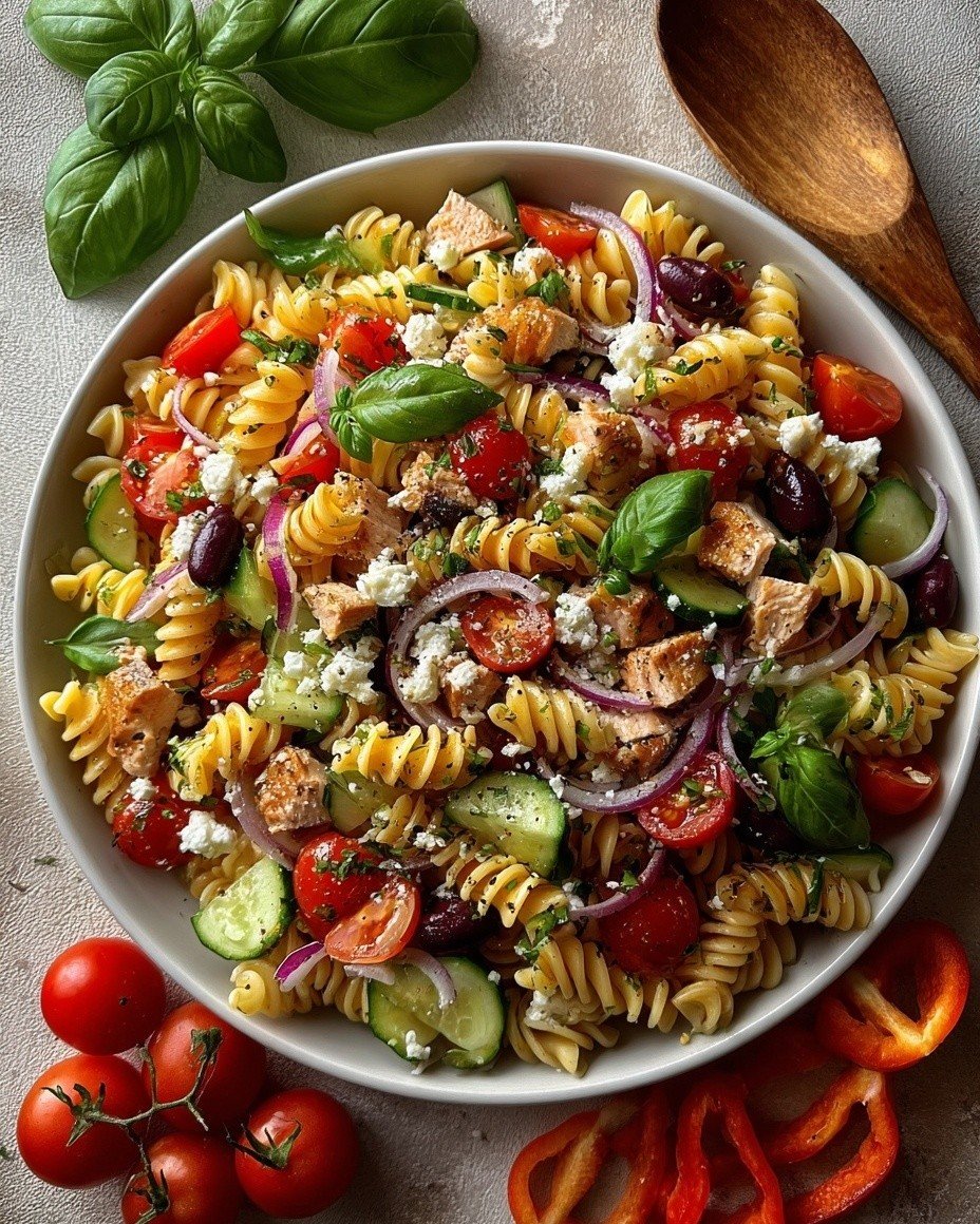 Photo by Protein & Cottage Kitchen on March 15, 2026. May be an image of pasta, tomato and text.