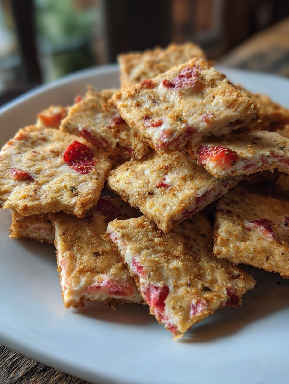 protein_cottage_kitchen 게시물 이미지: 🍓🧀 Strawberry Cottage Cheese Snack Crackers –...