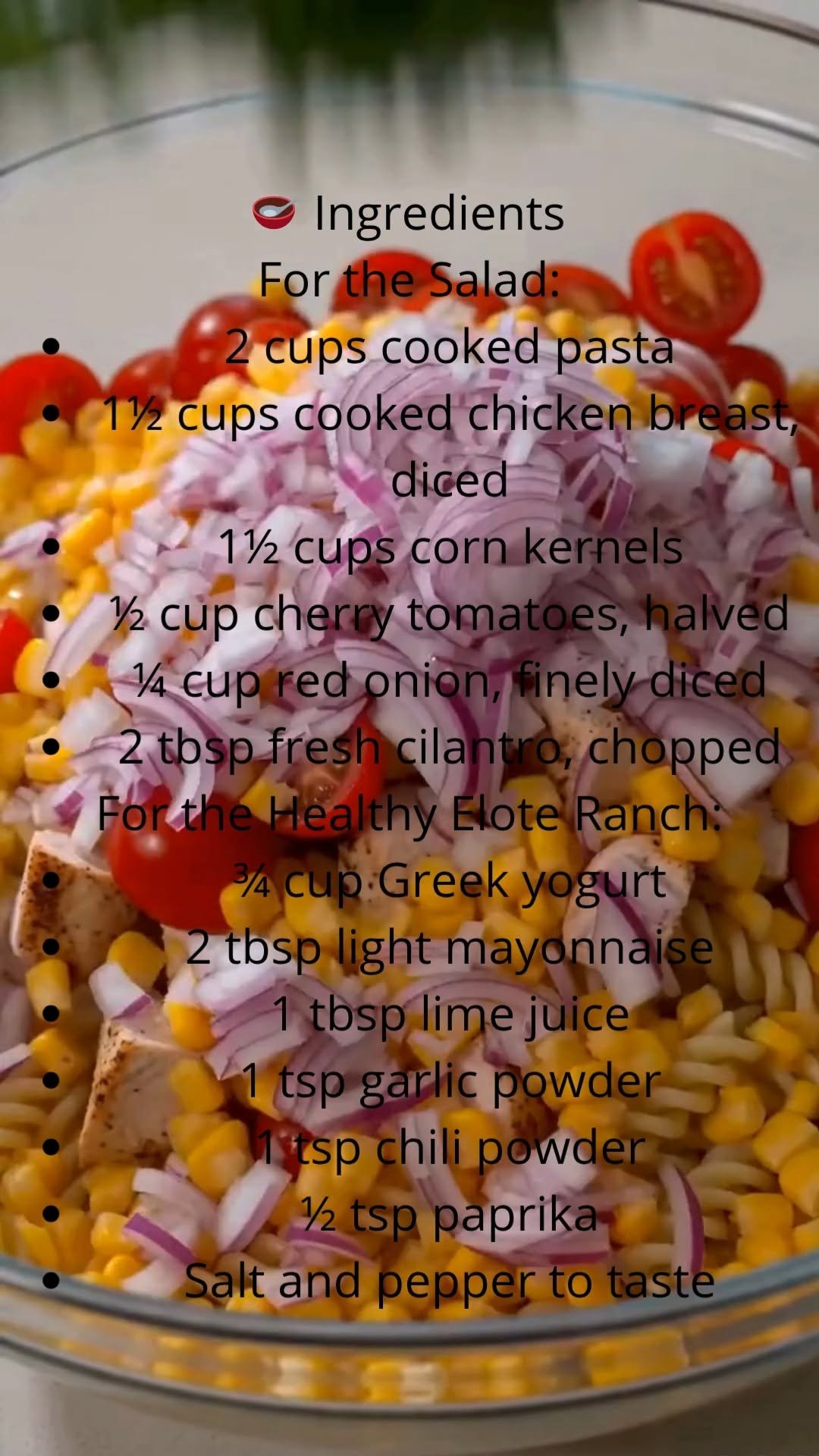 protein_cottage_kitchen 게시물 이미지: 🌽🍗 Street Corn Chicken Pasta Salad with...