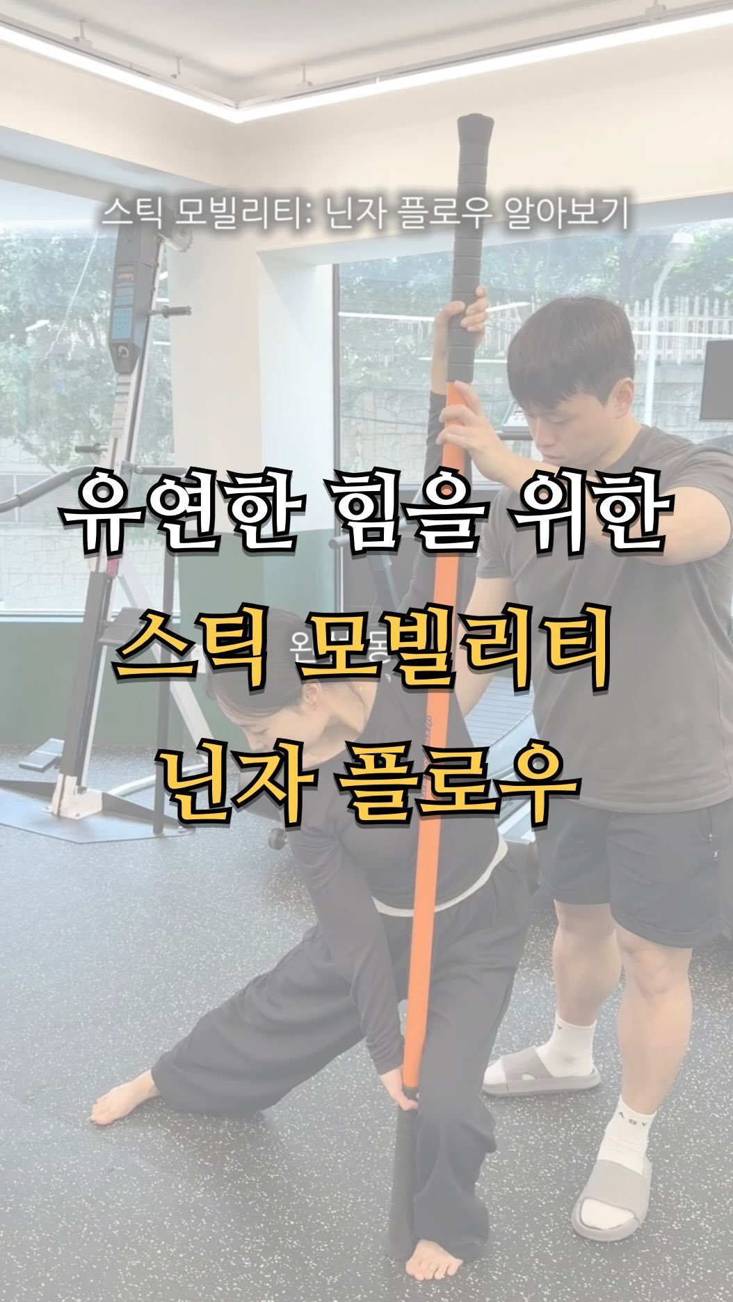 pt.studio_ 게시물 이미지: 유연한 힘을 위한 스틱 모빌리티 (끝 동작 참고하기)

힘만 좋은 사람은 흐름이...
